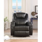 ACME Waterlily Rocker Recliner w/Swivel (Motion), Black PU
