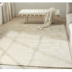 Calvin Klein Ck010 Linear LNR01 Area Rug, Ivory, 3'9" x 5'9"