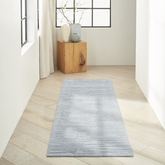 Calvin Klein Ck010 Linear LNR01 Runner Rug, Light Blue, 2'3" x 8'