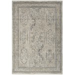 Nourison Lynx LNX01 Area Rug, Ivory/Grey/Blue, 5'3" x 7'10"