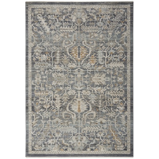 Nourison Lynx LNX02 Area Rug, Navy/Multicolor, 5'3" x 7'10"