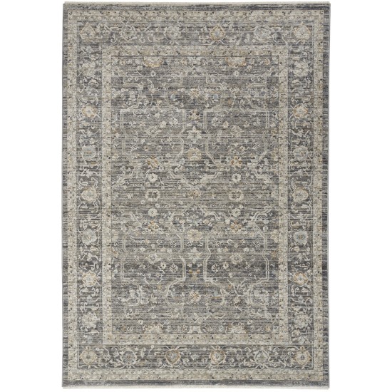 Nourison Lynx LNX03 Area Rug, Slate/Multicolor, 5'3" x 7'10"