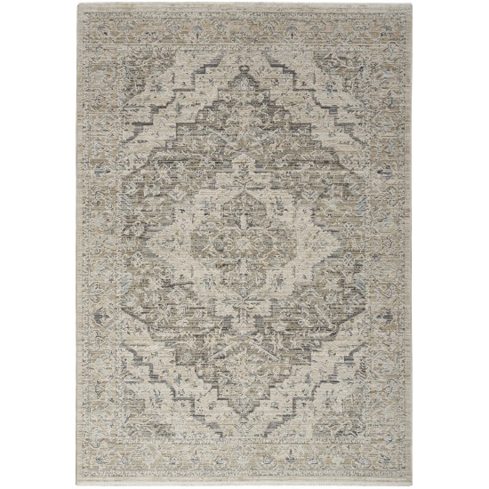 Nourison Lynx LNX04 Area Rug, Ivory/Taupe, 5'3" x 7'10"