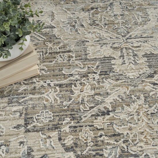 Nourison Lynx LNX04 Area Rug, Ivory/Taupe, 5'3" x 7'10"