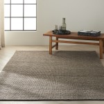 Calvin Klein Home Lowland LOW01 Area Rug, Flint, 5'3" x 7'5"