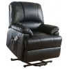 ACME Ixora Recliner w/Power Lift & Massage, Black PU