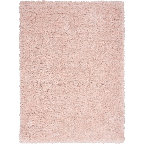 Nourison Lush Shag LSS01 Area Rug, Blush, 5'3" x 7'3"