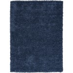 Nourison Lush Shag LSS01 Area Rug, Denim, 5'3" x 7'3"