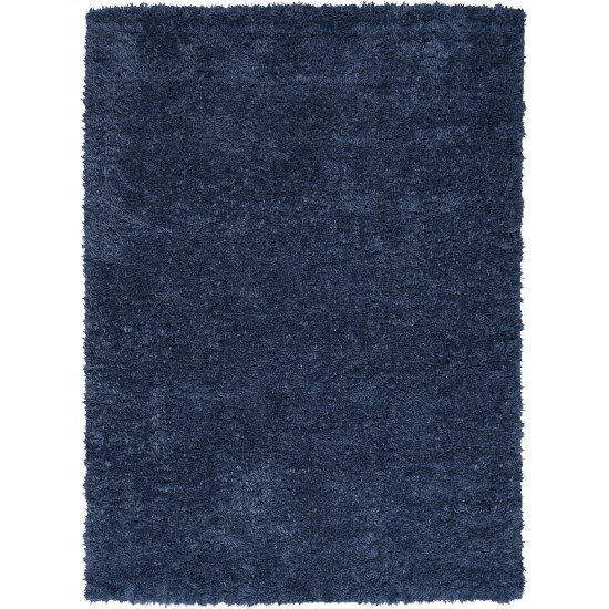 Nourison Lush Shag LSS01 Area Rug, Denim, 5'3" x 7'3"