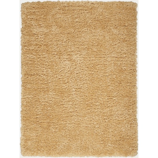 Nourison Lush Shag LSS01 Area Rug, Gold, 5'3" x 7'3"