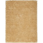 Nourison Lush Shag LSS01 Area Rug, Gold, 7'10" x 9'10"