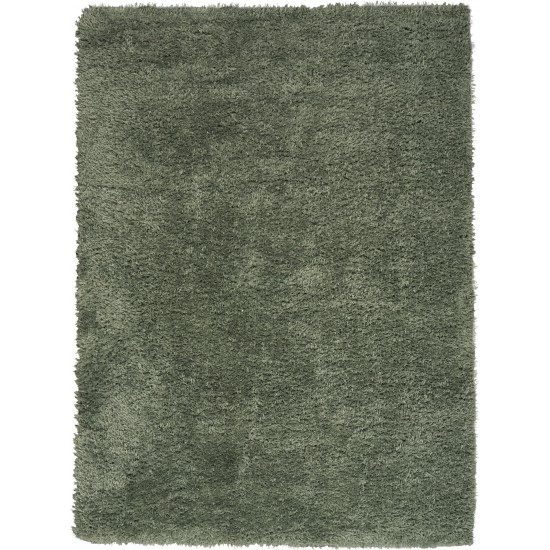 Nourison Lush Shag LSS01 Area Rug, Sage, 5'3" x 7'3"