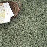 Nourison Lush Shag LSS01 Area Rug, Sage, 5'3" x 7'3"