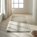 Calvin Klein Home Lunar LUN1 Runner Rug, Pewter, 2'3" x 7'5"