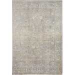 Nourison Lustrous Weave LUW01 Area Rug, Ivory/Blue, 3'10" x 5'10"