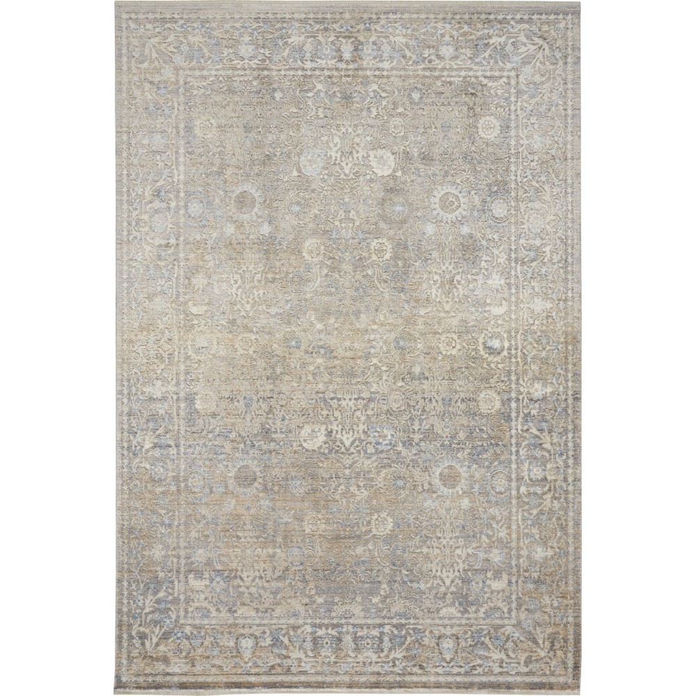 Nourison Lustrous Weave LUW01 Area Rug, Ivory/Blue, 5'3" x 7'9" Nourison Lustrous Weave LUW01 Area Rug, Ivory/Blue, 5'3" x 7'9"