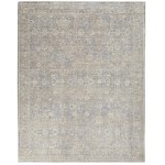 Nourison Lustrous Weave LUW01 Area Rug, Ivory/Blue, 7'10" x 10'2"