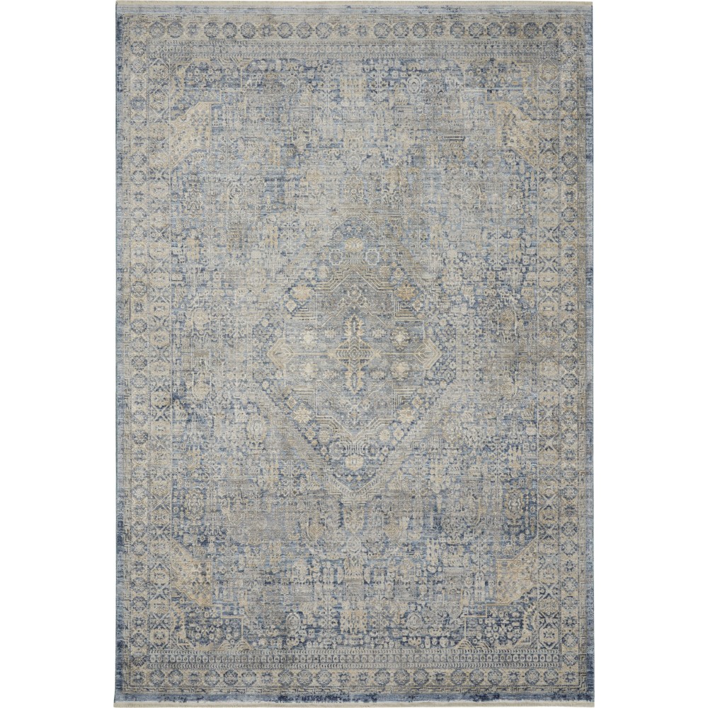 Nourison Lustrous Weave LUW02 Area Rug, Blue/Ivory, 5'3" x 7'9" Nourison Lustrous Weave LUW02 Area Rug, Blue/Ivory, 5'3" x 7'9"