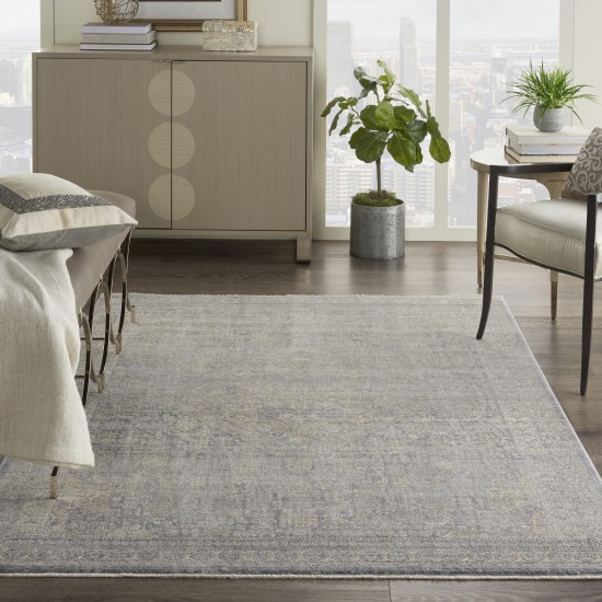 Nourison Lustrous Weave LUW02 Area Rug, Grey/Beige, 5'3" x 7'9"