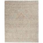 Nourison Lustrous Weave LUW02 Area Rug, Grey/Brick, 10' x 13'4"