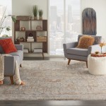 Nourison Lustrous Weave LUW02 Area Rug, Grey/Brick, 8'10" x 11'10"