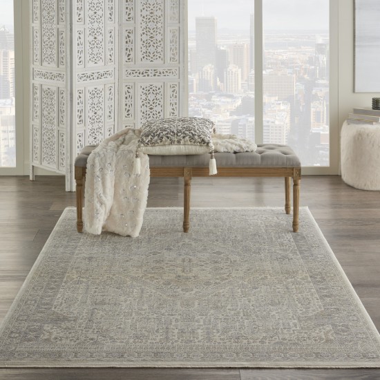 Nourison Lustrous Weave LUW02 Area Rug, Ivory/Beige, 3'10" x 5'10"