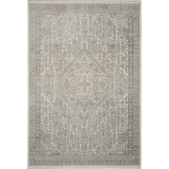 Nourison Lustrous Weave LUW02 Area Rug, Ivory/Beige, 5'3" x 7'9"