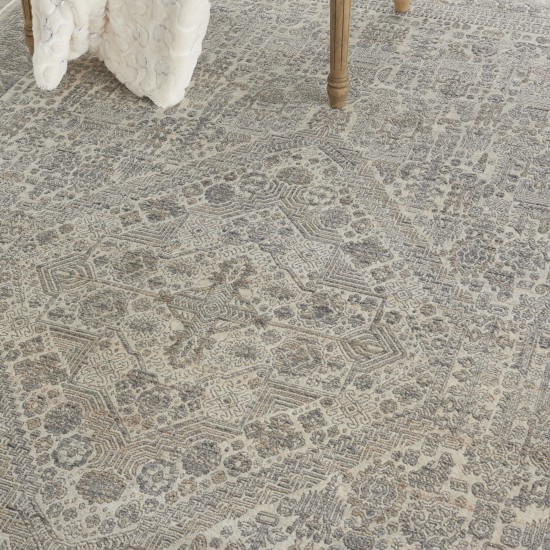 Nourison Lustrous Weave LUW02 Area Rug, Ivory/Beige, 5'3" x 7'9"