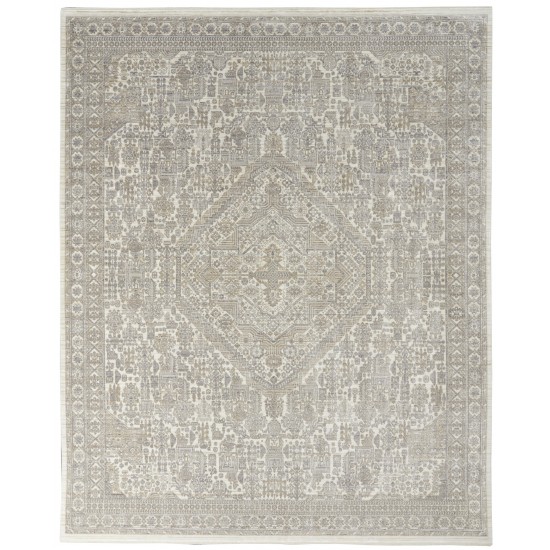 Nourison Lustrous Weave LUW02 Area Rug, Ivory/Beige, 7'10" x 10'2"