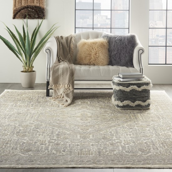 Nourison Lustrous Weave LUW02 Area Rug, Ivory/Beige, 7'10" x 10'2"