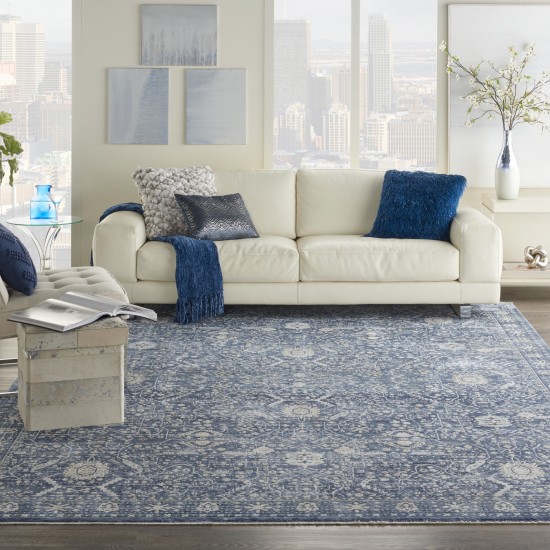 Nourison Lustrous Weave LUW03 Area Rug, Blue, 10' x 13'4"