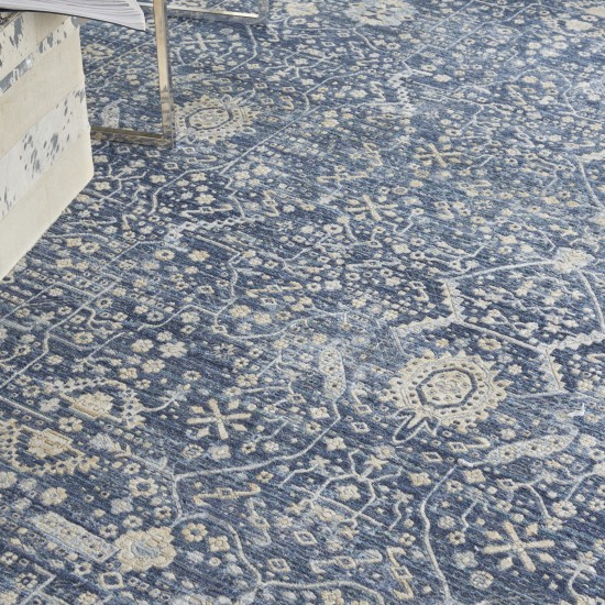 Nourison Lustrous Weave LUW03 Area Rug, Blue, 8'10" x 11'10"