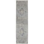 Nourison Lustrous Weave LUW04 Runner Rug, Blue/Grey, 2'2" x 7'6"