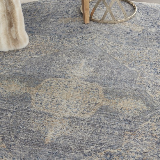 Nourison Lustrous Weave LUW04 Area Rug, Blue/Grey, 3'10" x 5'10"