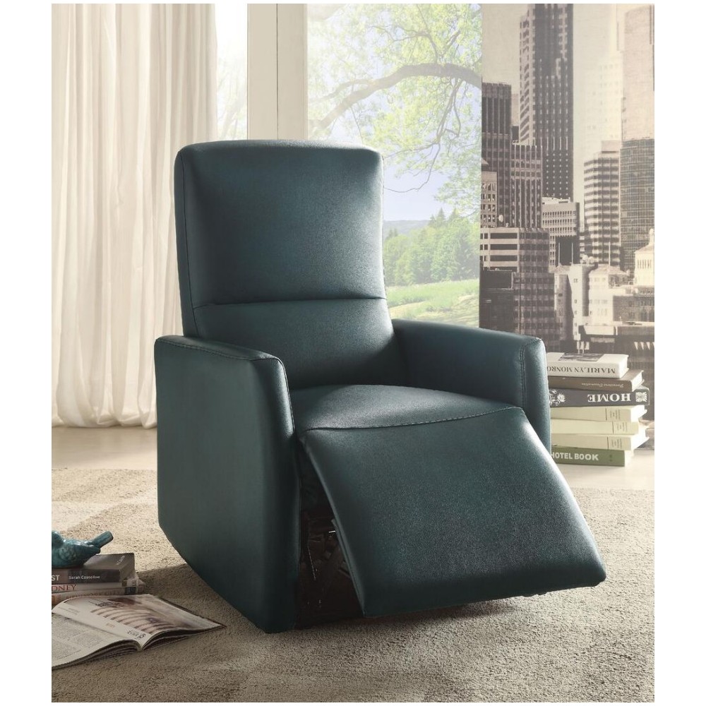 ACME Raff Recliner (Power Motion), Blue Leather-Aire