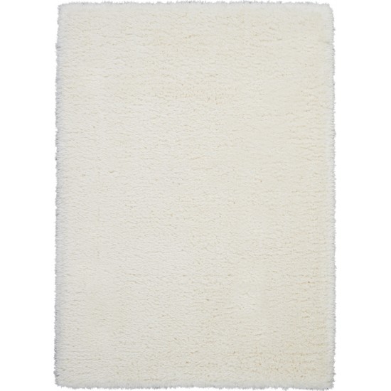 Nourison Luxe Shag LXS01 Area Rug, Ivory, 4' x 6'