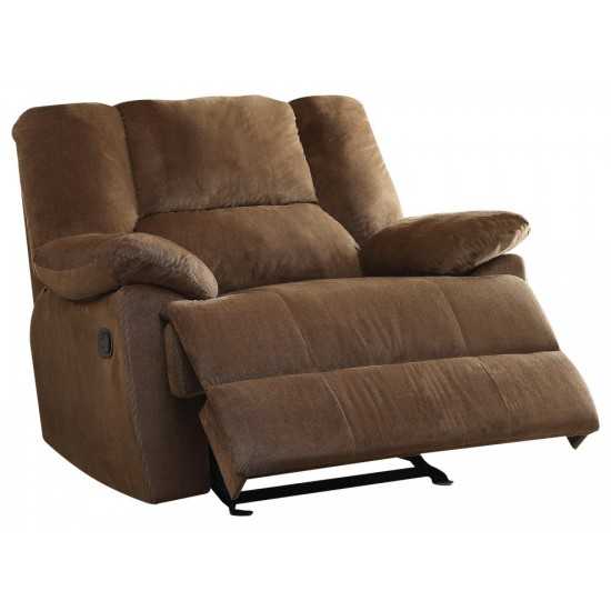 ACME Oliver Oversized Glider Recliner, Chocolate Corduroy