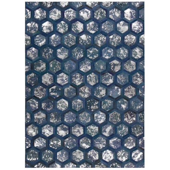 Michael Amini City Chic MA100 Area Rug, Cobalt, 5'3" x 7'5"