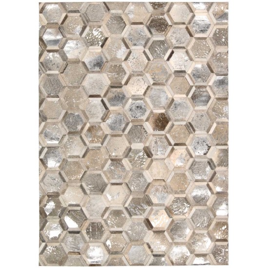 Michael Amini City Chic MA100 Area Rug, Silver, 5'3" x 7'5"