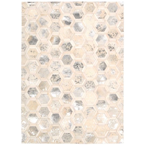 Michael Amini City Chic MA100 Area Rug, Snow, 5'3" x 7'5"