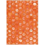 Michael Amini City Chic MA100 Area Rug, Tangerine, 5'3" x 7'5"