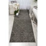 Michael Amini Gleam MA601 Runner Rug, Grey, 2'2" x 7'6"