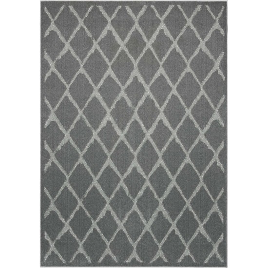 Michael Amini Gleam MA601 Area Rug, Grey, 3'10" x 5'10"