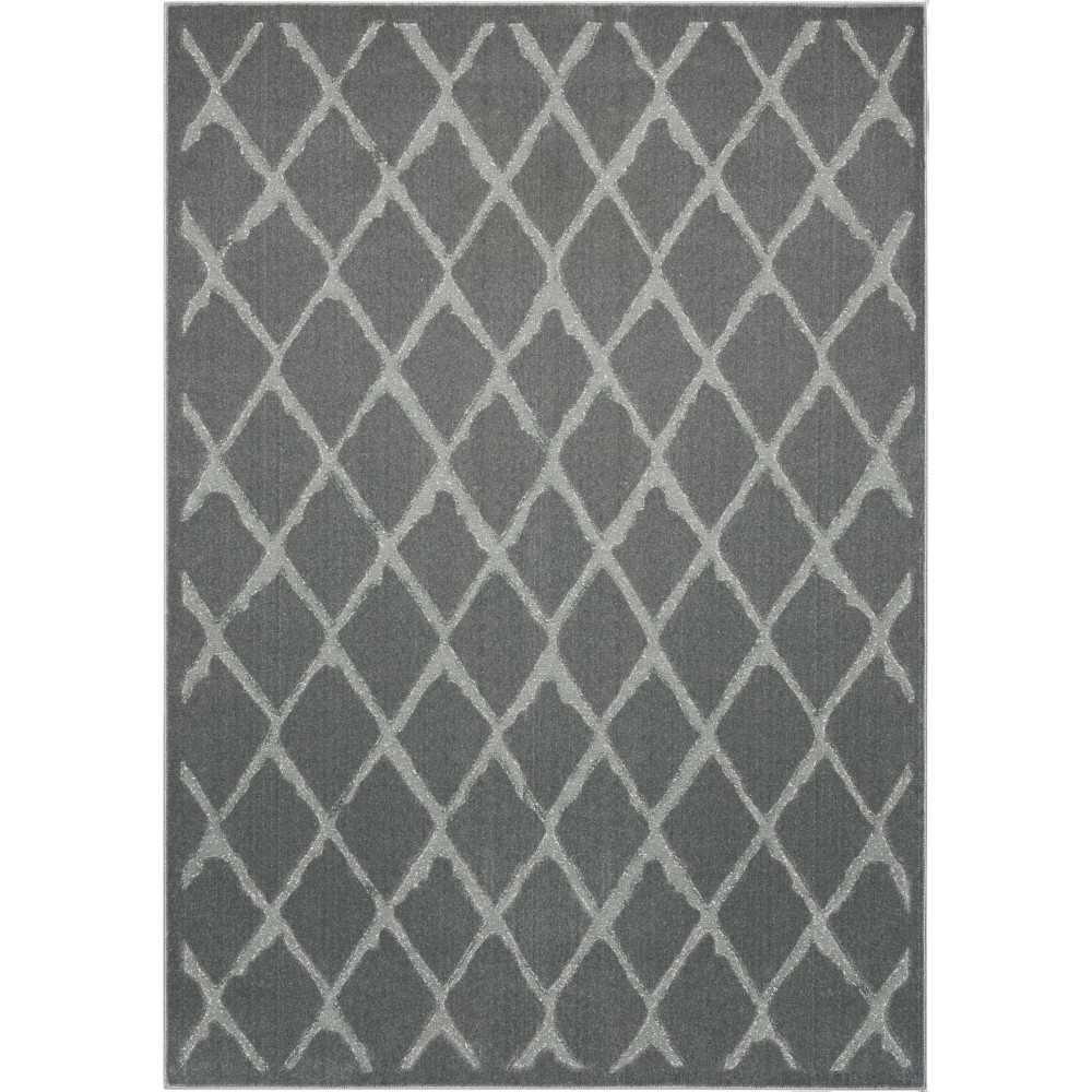 Michael Amini Gleam MA601 Area Rug, Grey, 3'10" x 5'10"