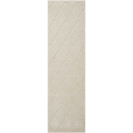 Michael Amini Gleam MA601 Runner Rug, Ivory, 2'2" x 7'6"