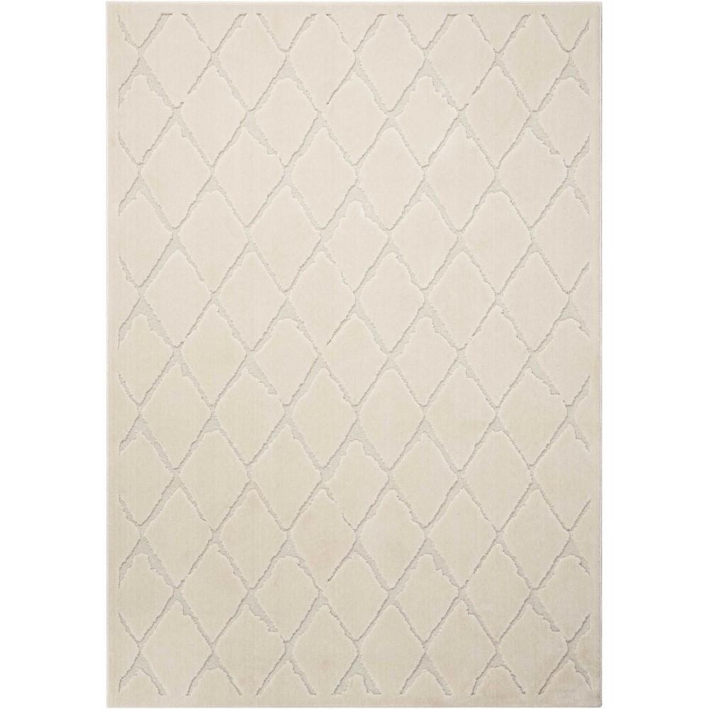 Michael Amini Gleam MA601 Area Rug, Ivory, 5'3" x 7'3"