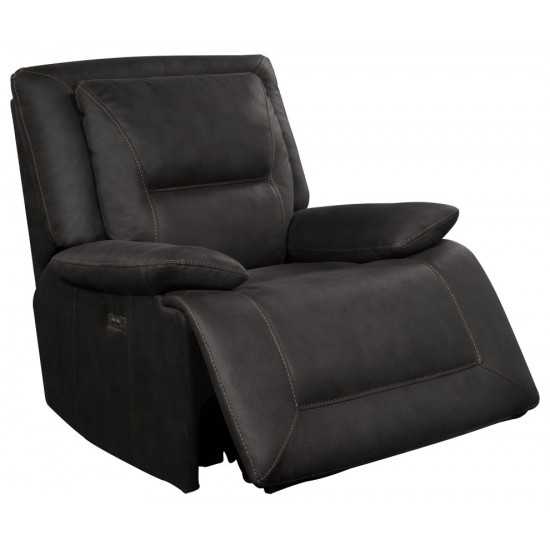 ACME Neely Recliner (Power Motion), Charcoal Fabric