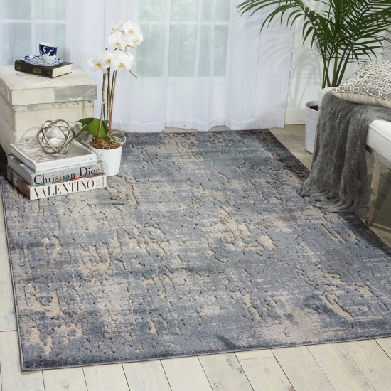 Michael Amini Gleam MA602 Area Rug, Slate, 3'10" x 5'10"