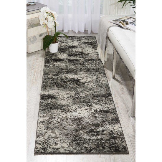 Michael Amini Gleam MA603 Runner Rug, Ash, 2'2" x 7'6"