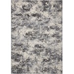 Michael Amini Gleam MA603 Area Rug, Ivory/Slate, 3'10" x 5'10"